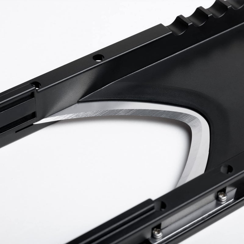 triangle Vegetable Slicer with Holder - Ultra-Sharp Parabolic Stainless Steel Blade - Three Thickness Levels for Four Types of Julienne Strips - Dishwasher Safe - Image 3